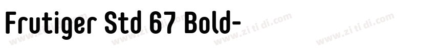 Frutiger Std 67 Bold字体转换